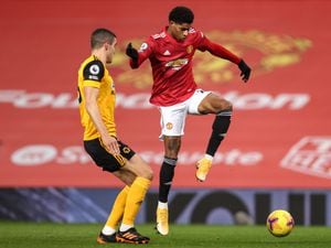 Conor Coady of Wolverhampton Wanderers and Marcus Rashford of Manchester United (AMA)