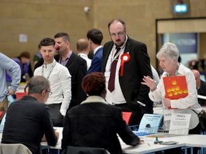 The Wolverhampton local election count.