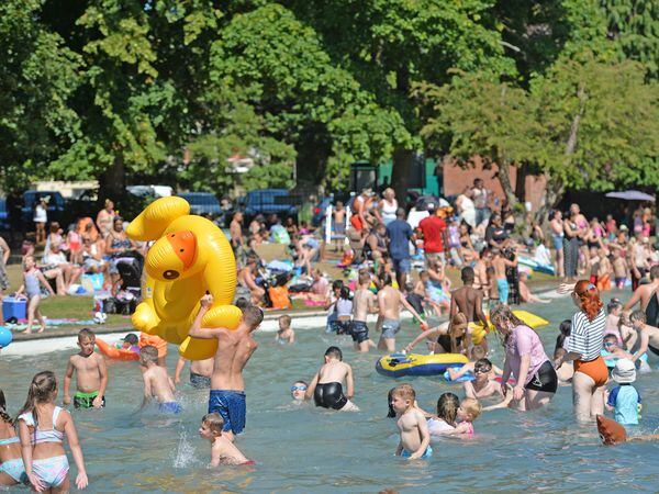 Tettenhall Pool has never been busier during the ongoing warm spell