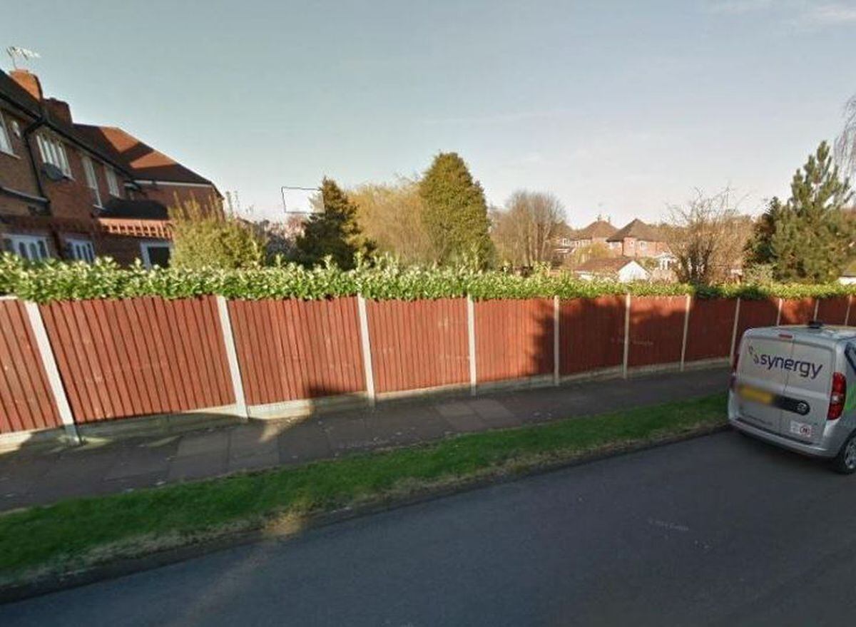View from the street of the proposed plot for the bungalow