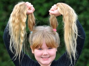 Lilly-Mai Smith, aged eight, from Wednesbury, who is to have her haircut in May