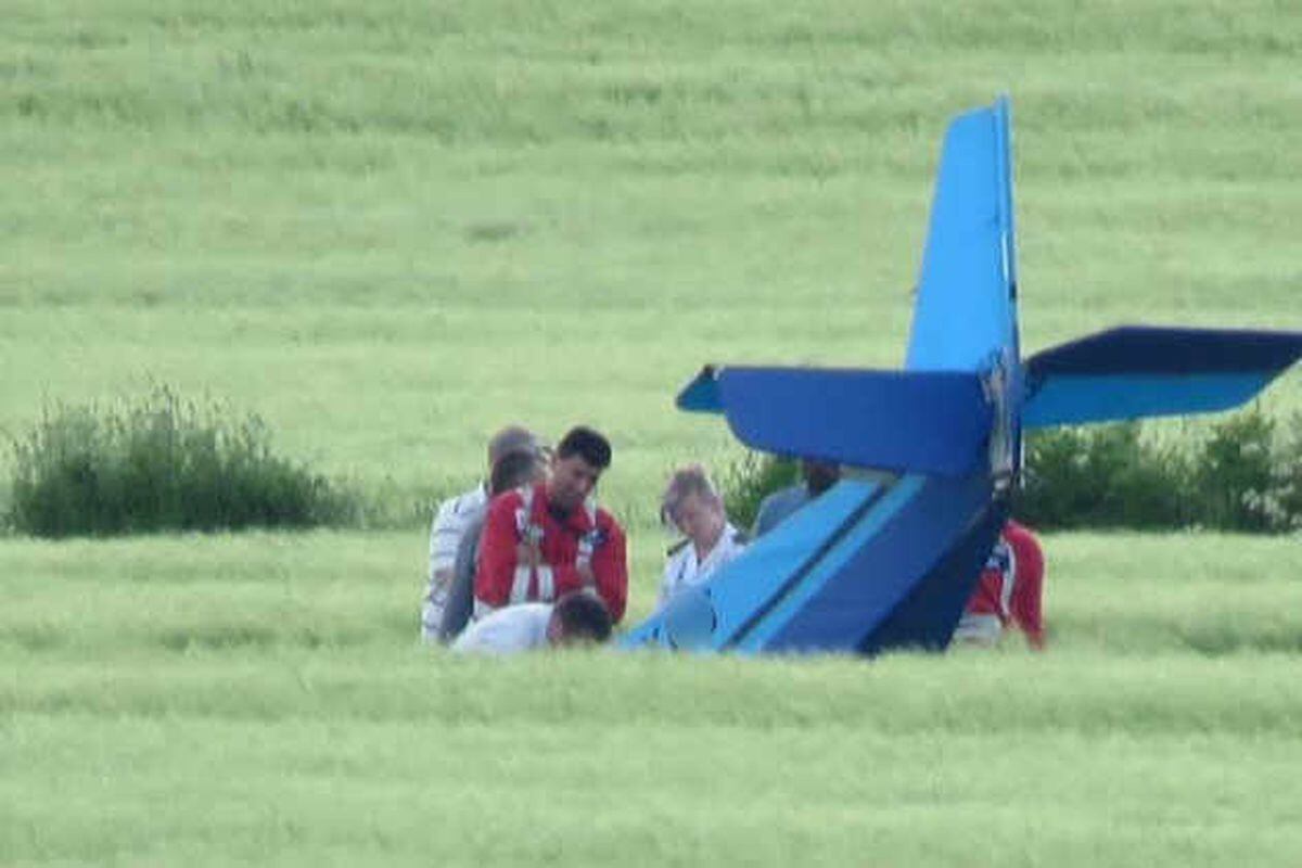 Two killed as light aircraft crashes into field near Shifnal