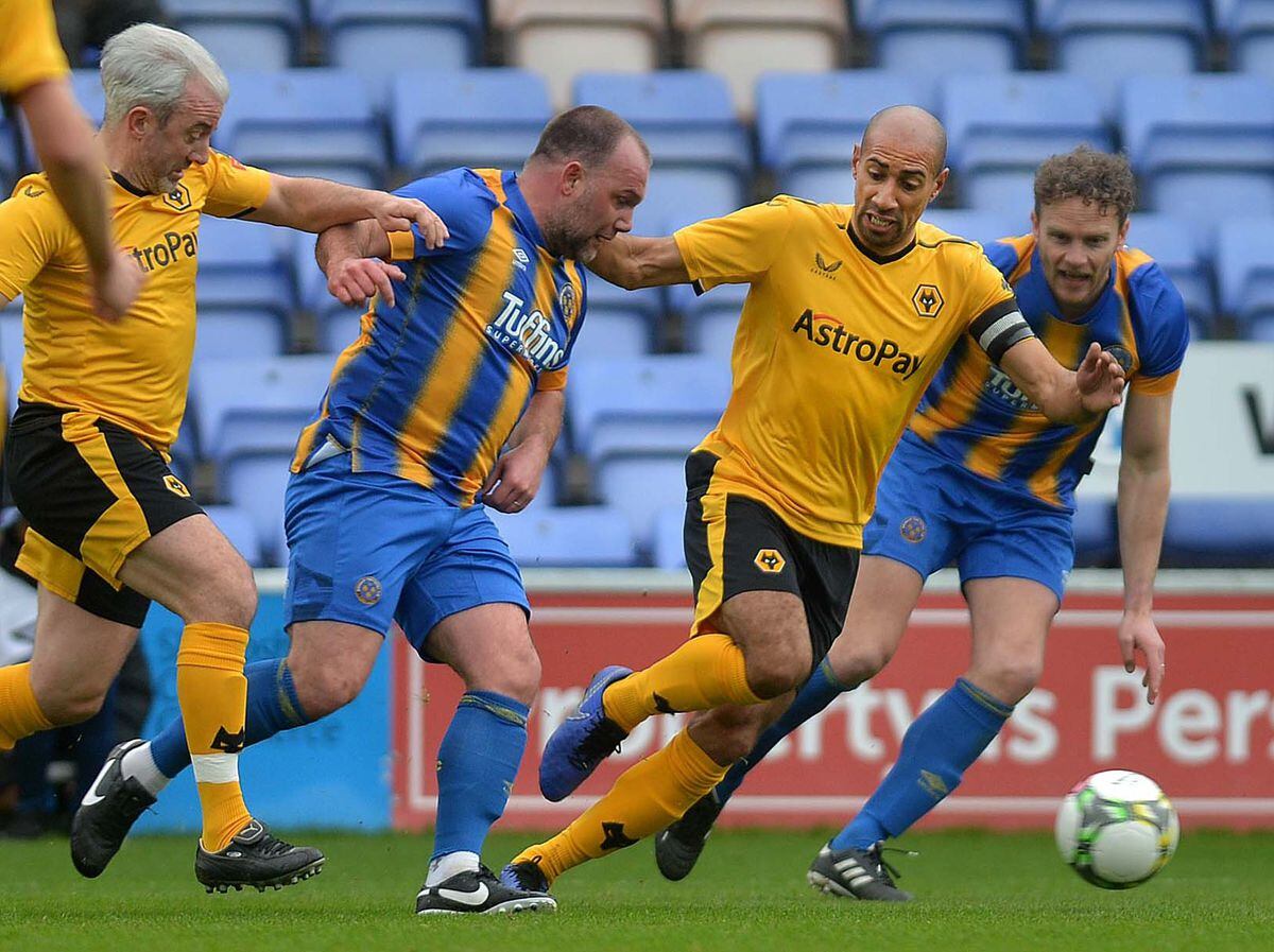 Shrewsbury Legends went up against Wolves Legends for Dave Edwards' charity match
