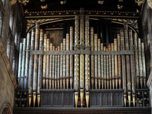 The organ at St Peter's Church
