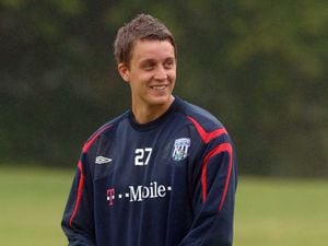 Rob Elvins during a West Brom pre-season camp in Scotland
