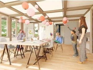 An artist's impression of the planned Isabella's Place arts and craft room at Acorns Children's Hospice. Image: Acorns Children's Hospice.