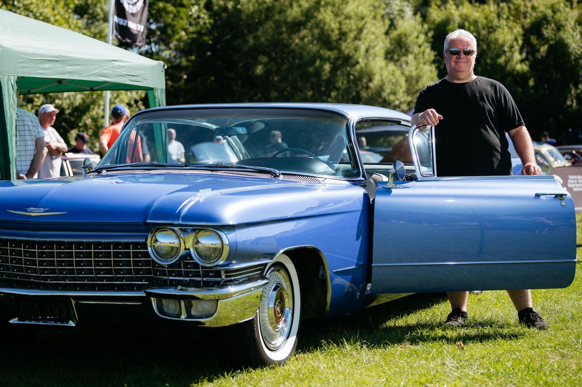 Steve Prime of Bishop's Wood with his 1960 Cadillac Coupe de Ville 
