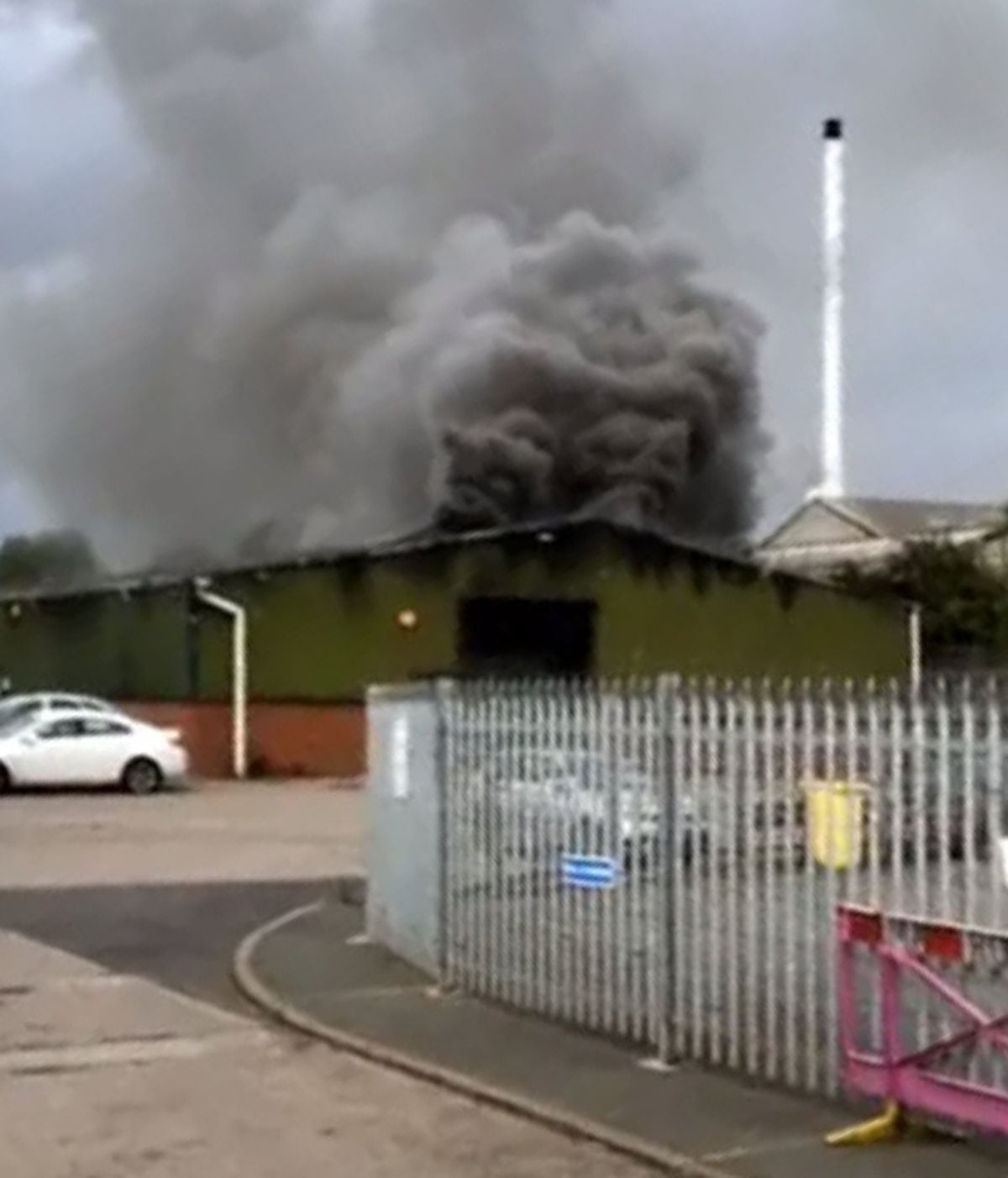 The fire in Brierley Hill. Photo: West Midlands Fire Service