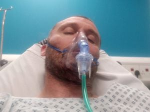 Colin Bradburn in hospital