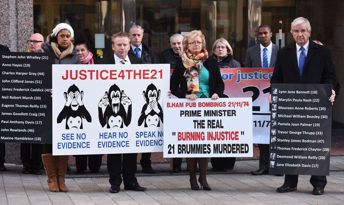 Julie Hambleton, centre, and other bereaved families continue their fight for justice