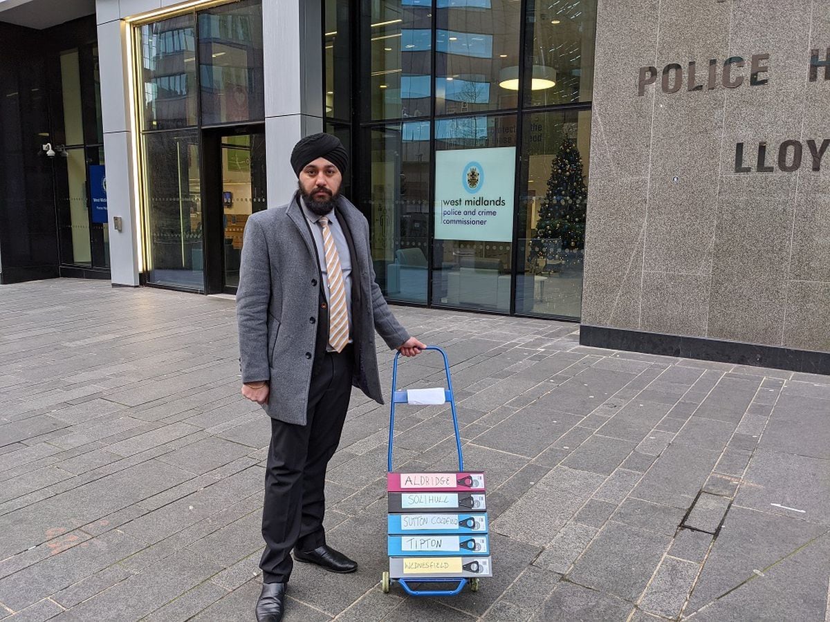 Jay Singh-Sohal presented a petition on station closures at Lloyd House