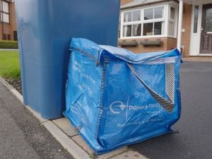 Tamworth/Lichfield blue recycling bags