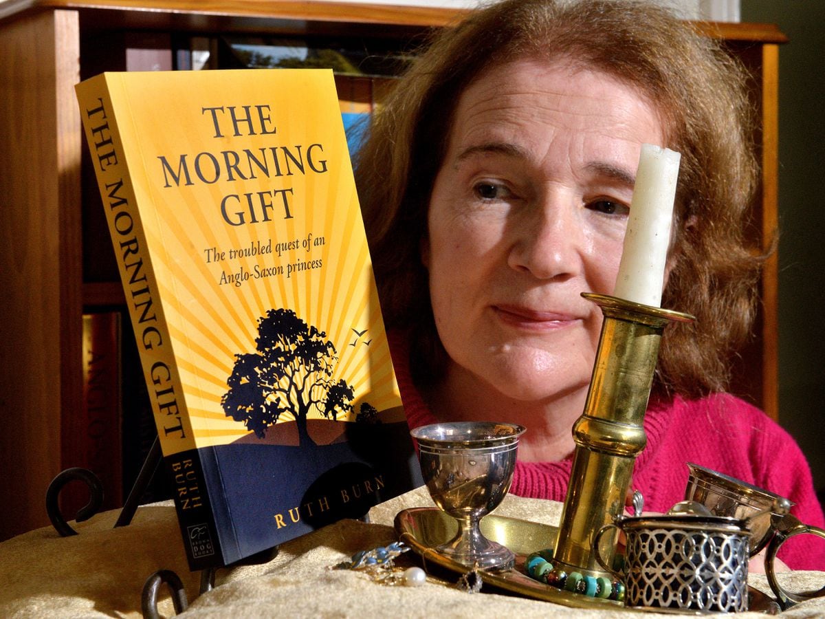 Author Ruth Burn, with her book 'The Morning Gift'