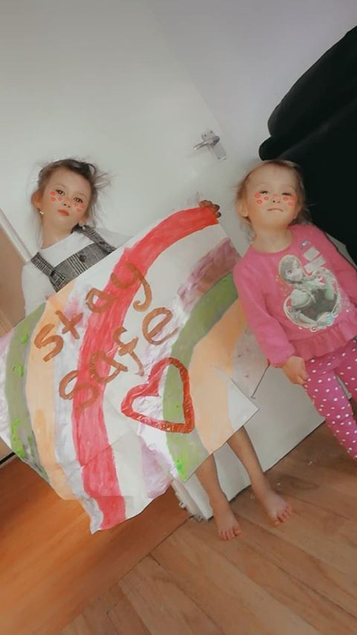 Ella-may Bradley, age 6, and April-Leigh Cheshire, age 2, from Wolverhampton