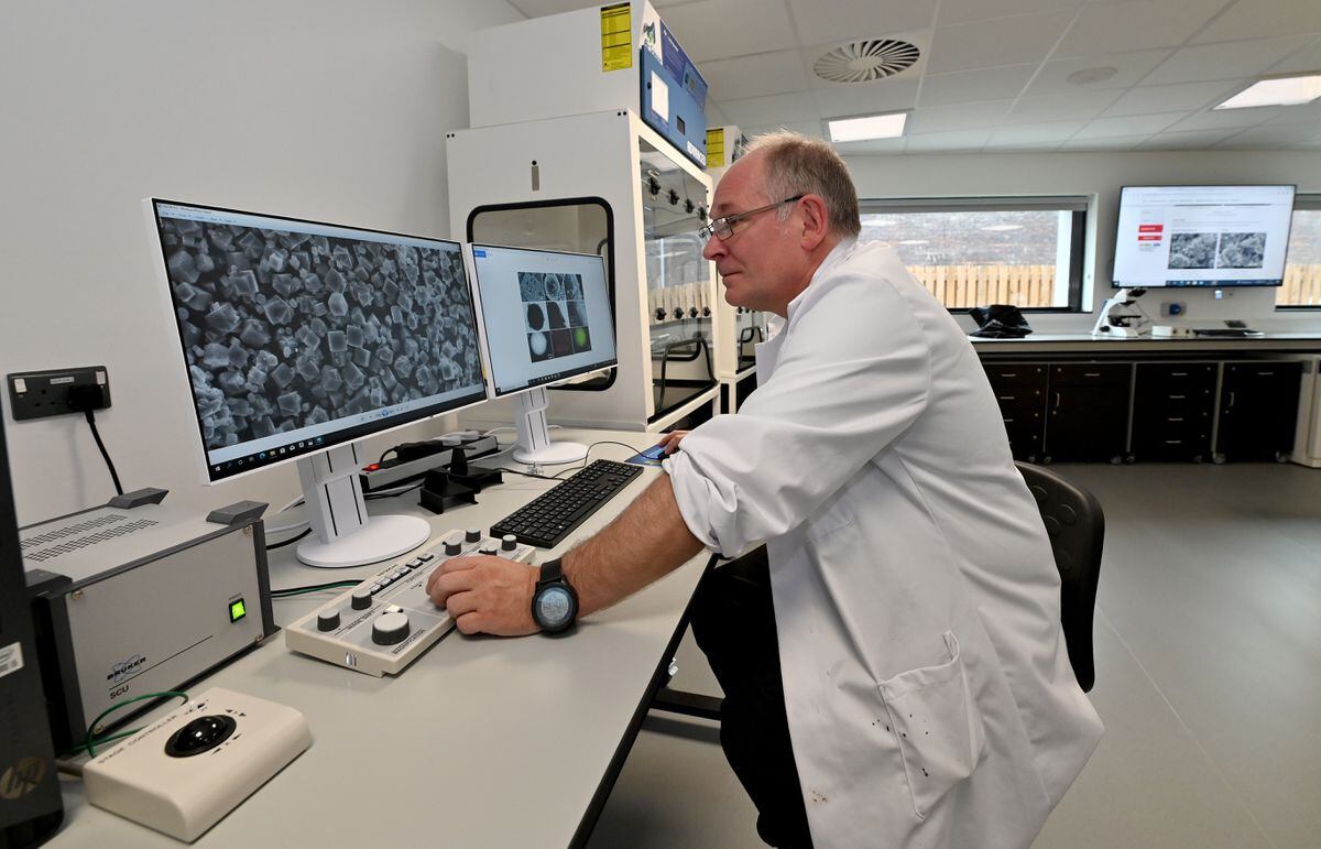 Senior analytical technician David Townrow in one of the labs.