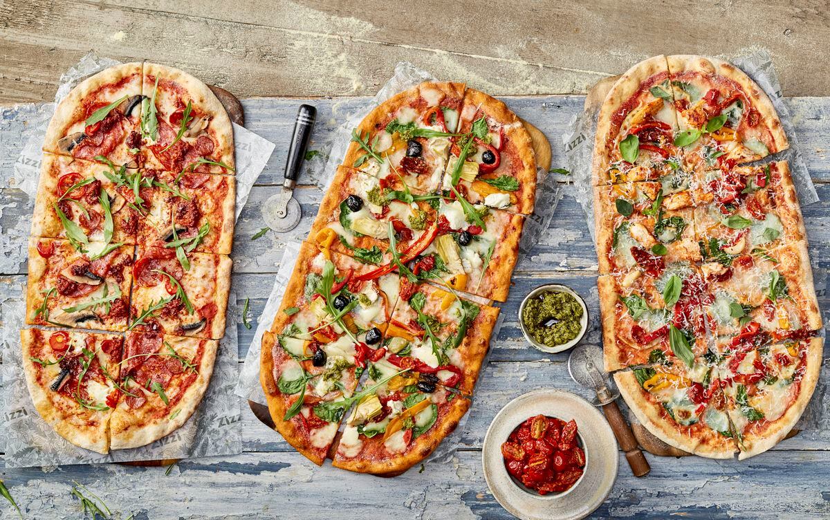 A pizza the action – a selection of the delicious rustica pizzas  
