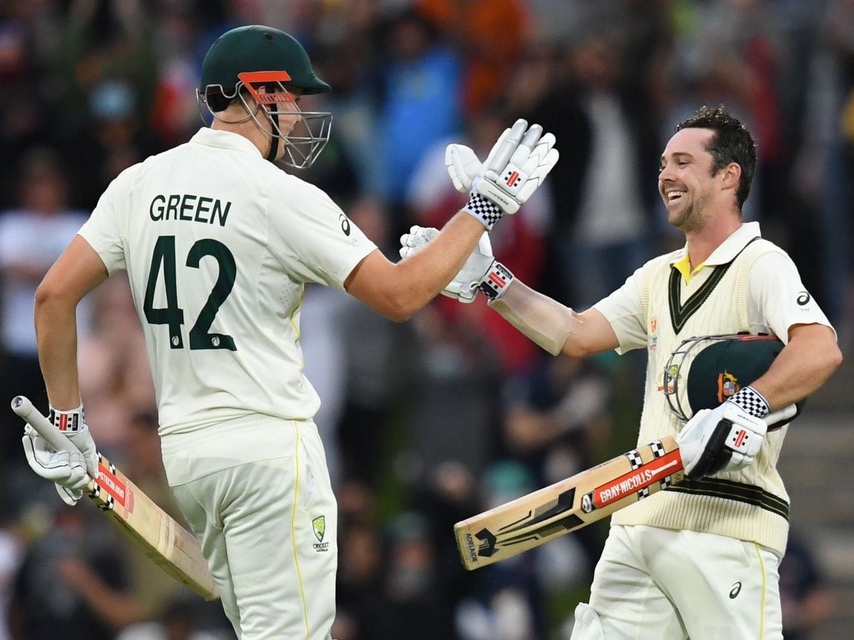 Travis Head, right, and Cameron Green led Australia's fightback (Darren England via AAP/PA)