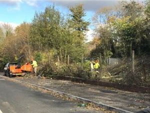 The work to clear the site back in October. Picture: Low Hill Police 