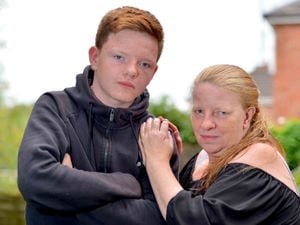 Halesowen fan Ben Neale, 15, and his mother Carol Parsons, have appealed for information