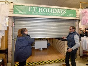 Tony Taylor's TT Tours unit at Bilston Market is seized by trading standards after not showing up to return money to angry customers