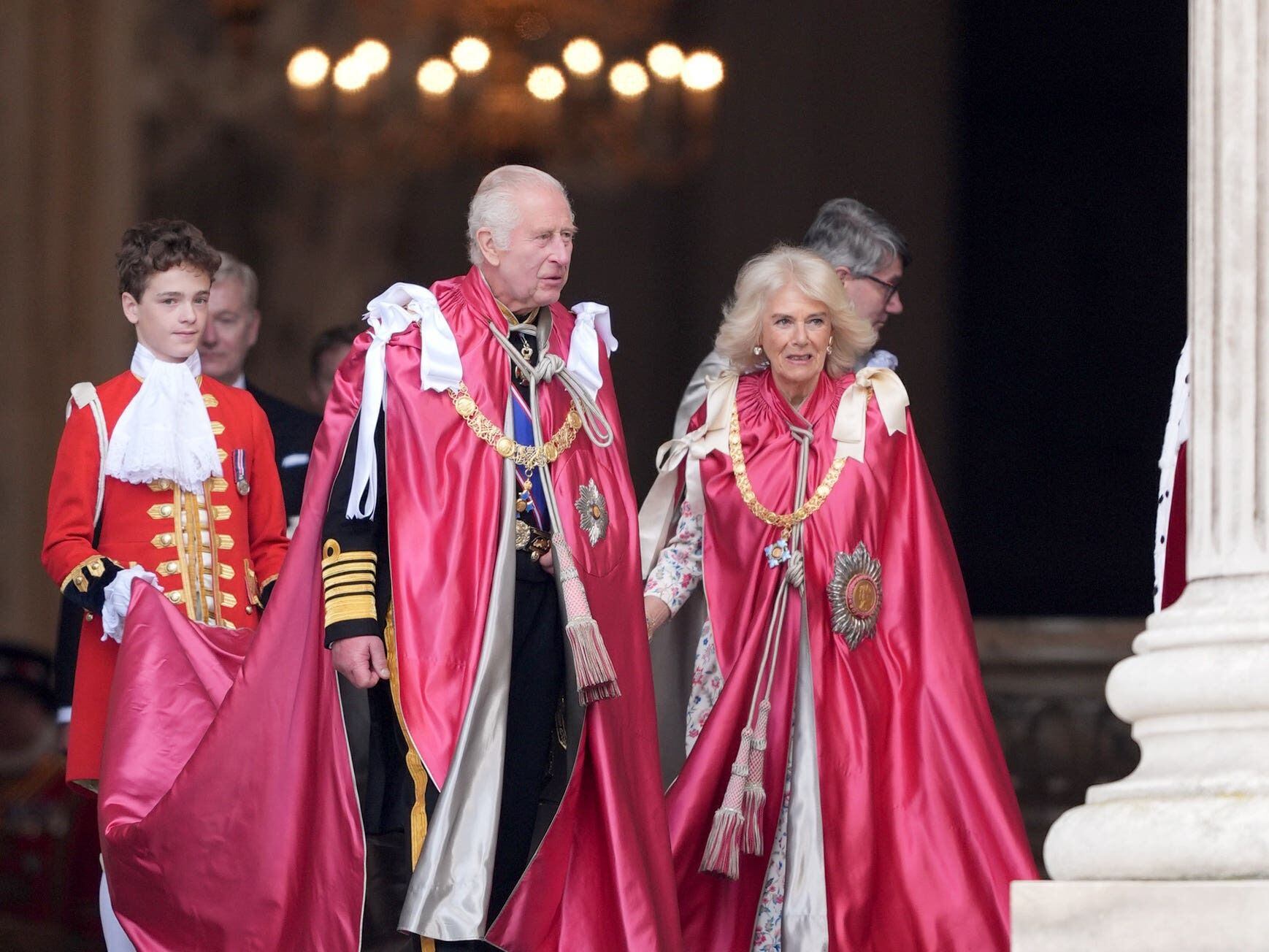 King joins throng of honour holders at service of dedication