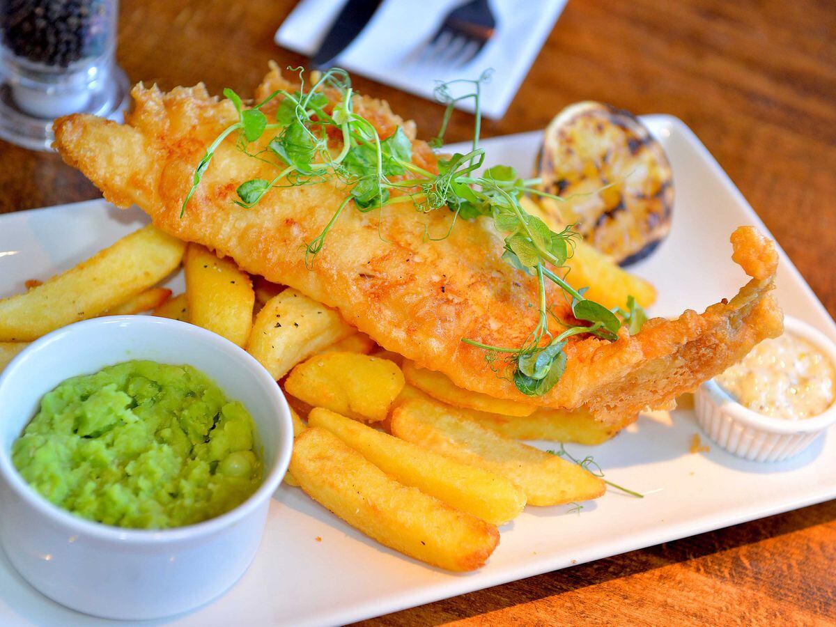 Fish and chips from The Anchor in Coven