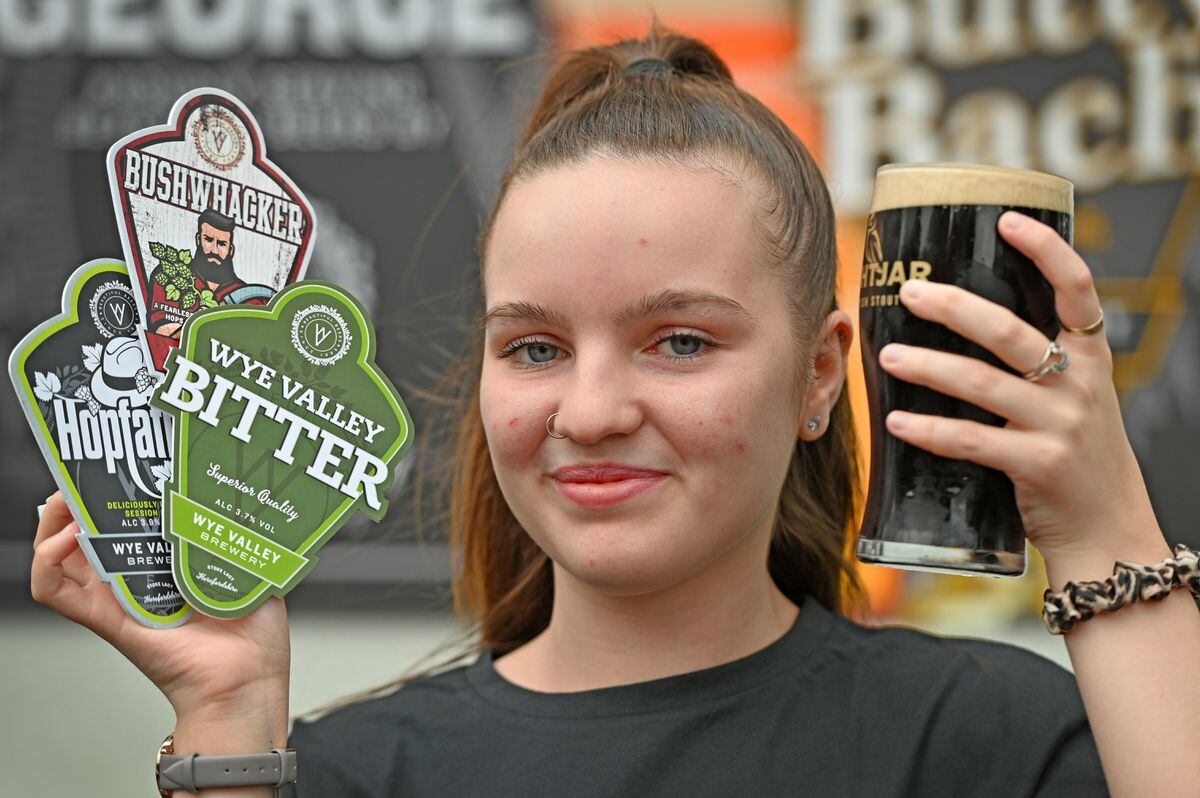 The Royal George in Willenhall is hosting a beer festival until Sunday. Pictured: Tia Corser.