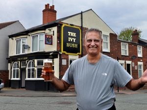 SANDWELL COPYRIGHT EXPRESS AND STAR STEVE LEATH 19/04/2022..Pic in St Pauls Road, Smethwick at pub : The Ivy Bush', and landlord: Lakhbir Gill is pictured. The pub has had a massive tranformation and re-design..