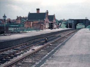 Aldridge station in 1955. The station was closed under the controversial Beeching cuts of the 1960s. Photo: DJ Norton, Birmingham.