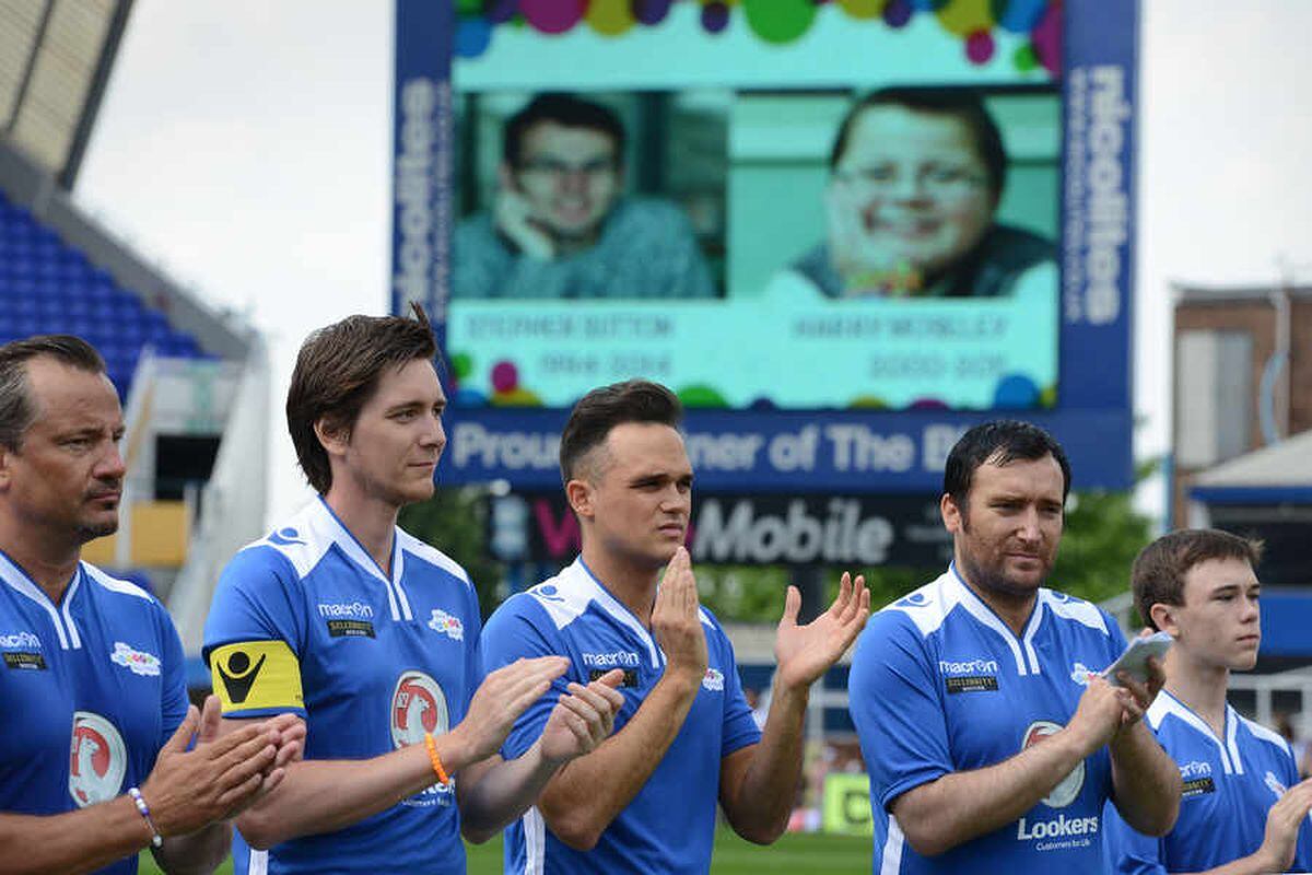 Stars turn out for match in aid of Harry Moseley's charity