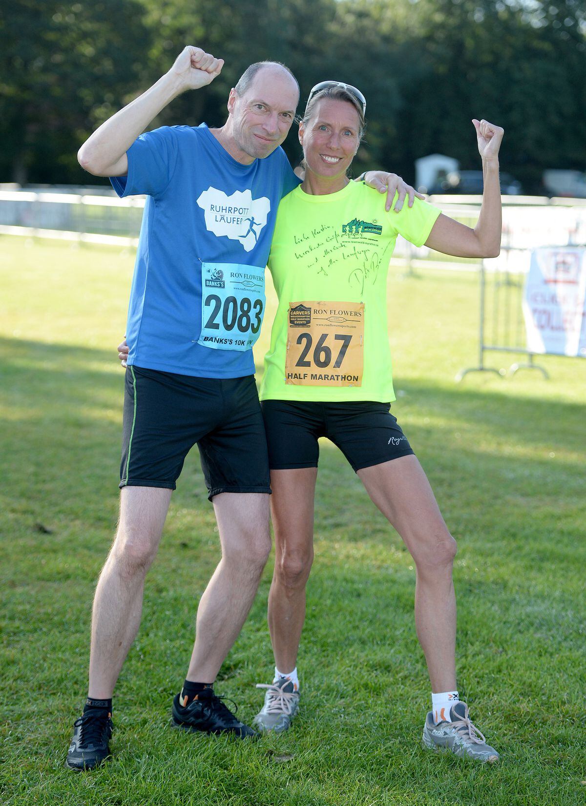 Rainer and Kerstin Henkel who travelled all the way from Essen in Germany just for the half marathon