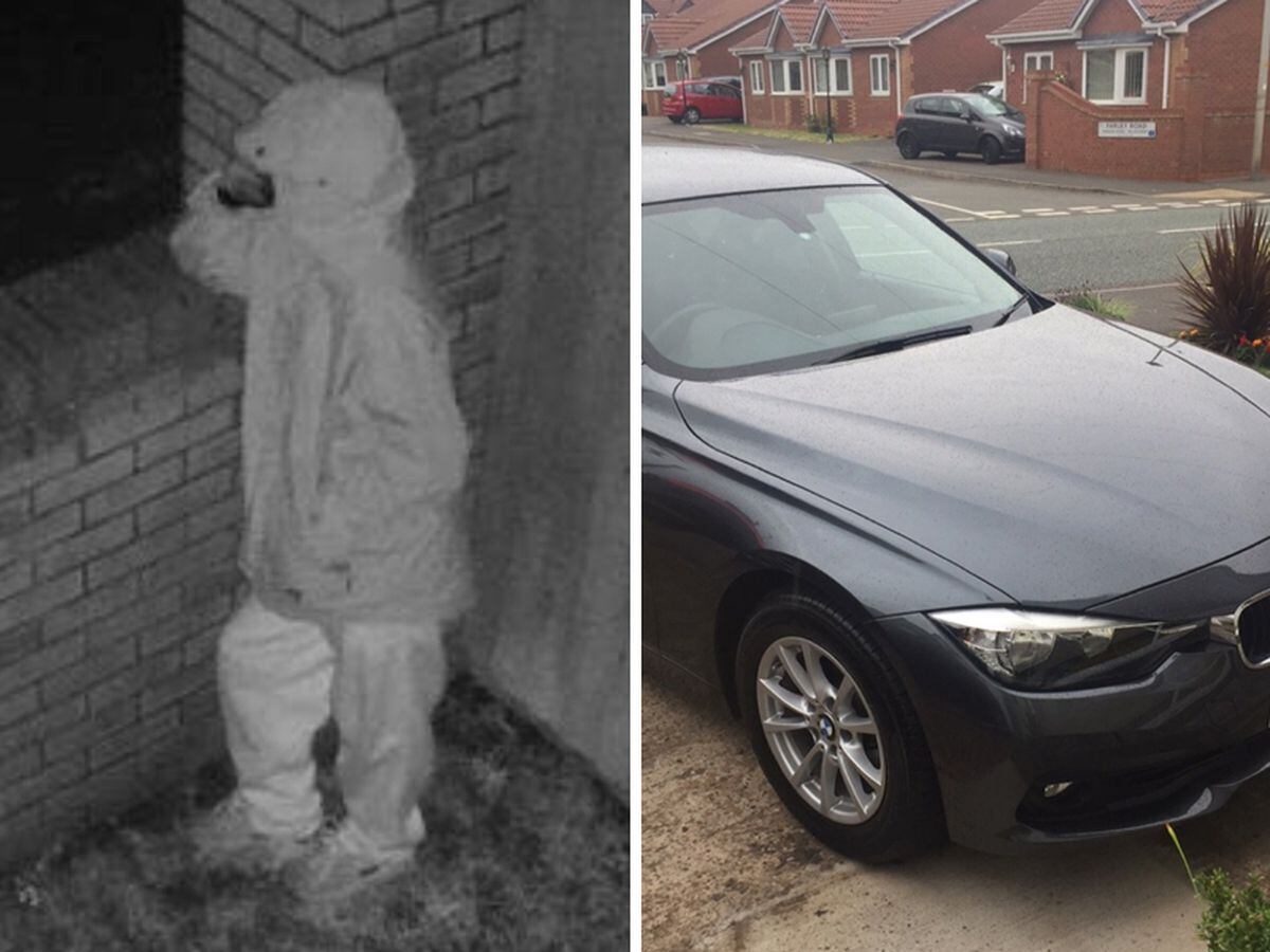 A look-out was caught on CCTV while this BMW and two Audis were stolen