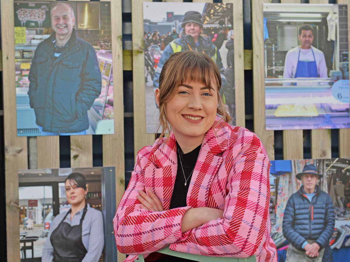Tegen Kimbley has put together an exhibition of the people who make Wolverhampton Outdoor Market what it is