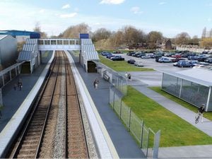 An artist's impression of the proposed Darlaston station
