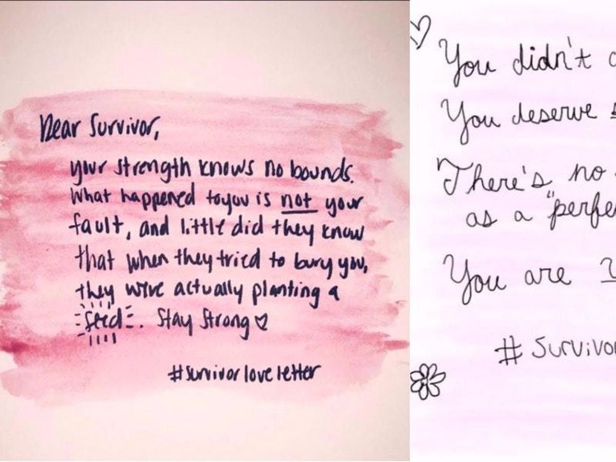 People Are Writing Heartwarming Letters To Survivors Of Sexual Assault