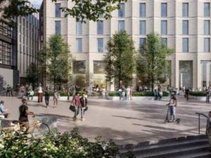 An artist's impression of how the hotel in Paradise Circus could look - image courtesy of Birmingham City Council