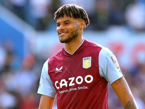 Aston Villa's Tyrone Mings at the end of the Premier League match at Villa Park, Birmingham. Picture date: Sunday May 28, 2023. PA Photo. See PA story SOCCER Villa. Photo credit should read: Barrington Coombs/PA Wire...RESTRICTIONS: EDITORIAL USE ONLY No use with unauthorised audio, video, data, fixture lists, club/league logos or "live" services. Online in-match use limited to 120 images, no video emulation. No use in betting, games or single club/league/player publications..