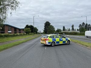 Minster Road was closed following the incident, which saw a man die following a car collisiion. Photo: North Worcestershire Police
