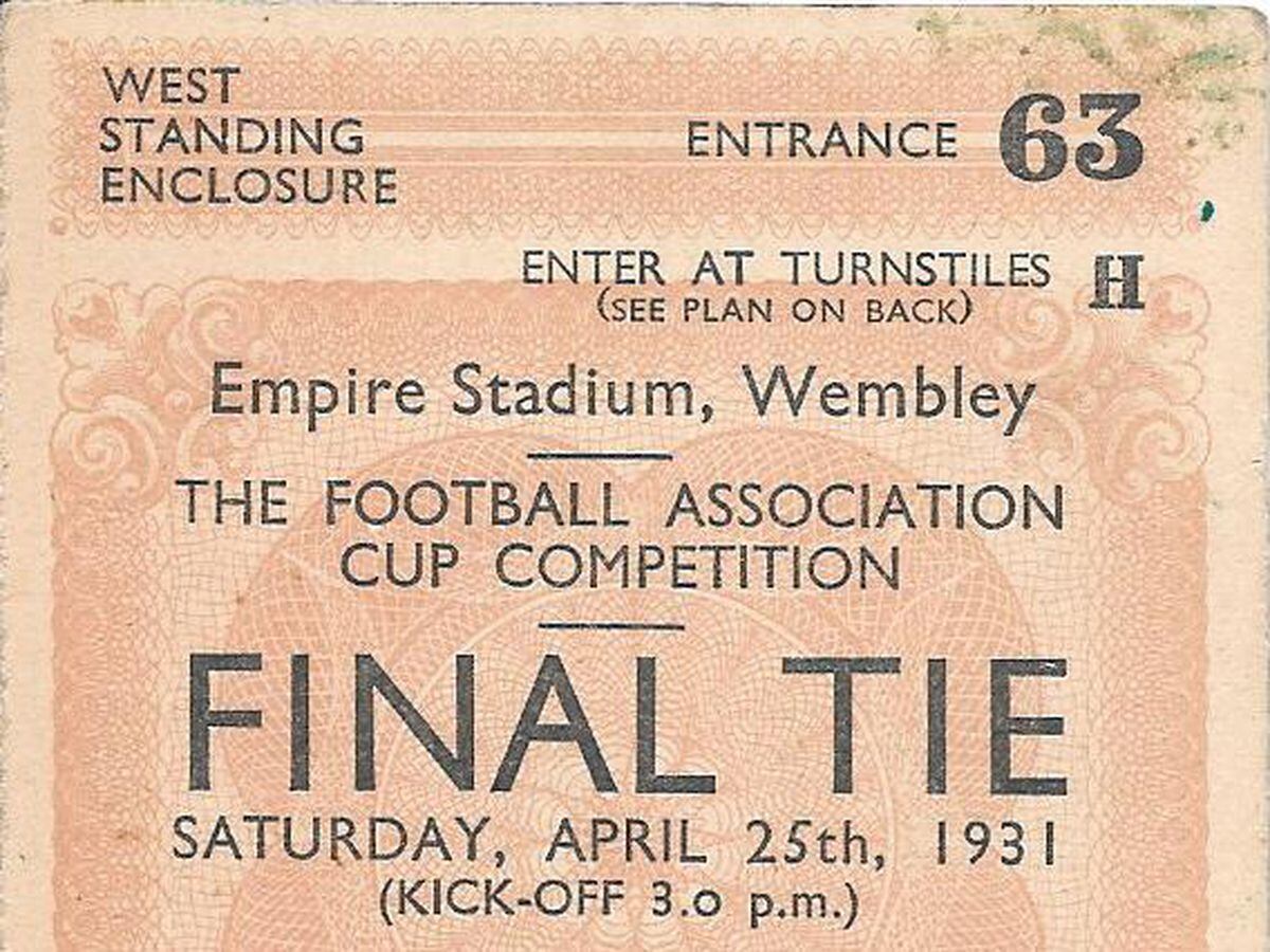 An FA Cup Final ticket from 1931