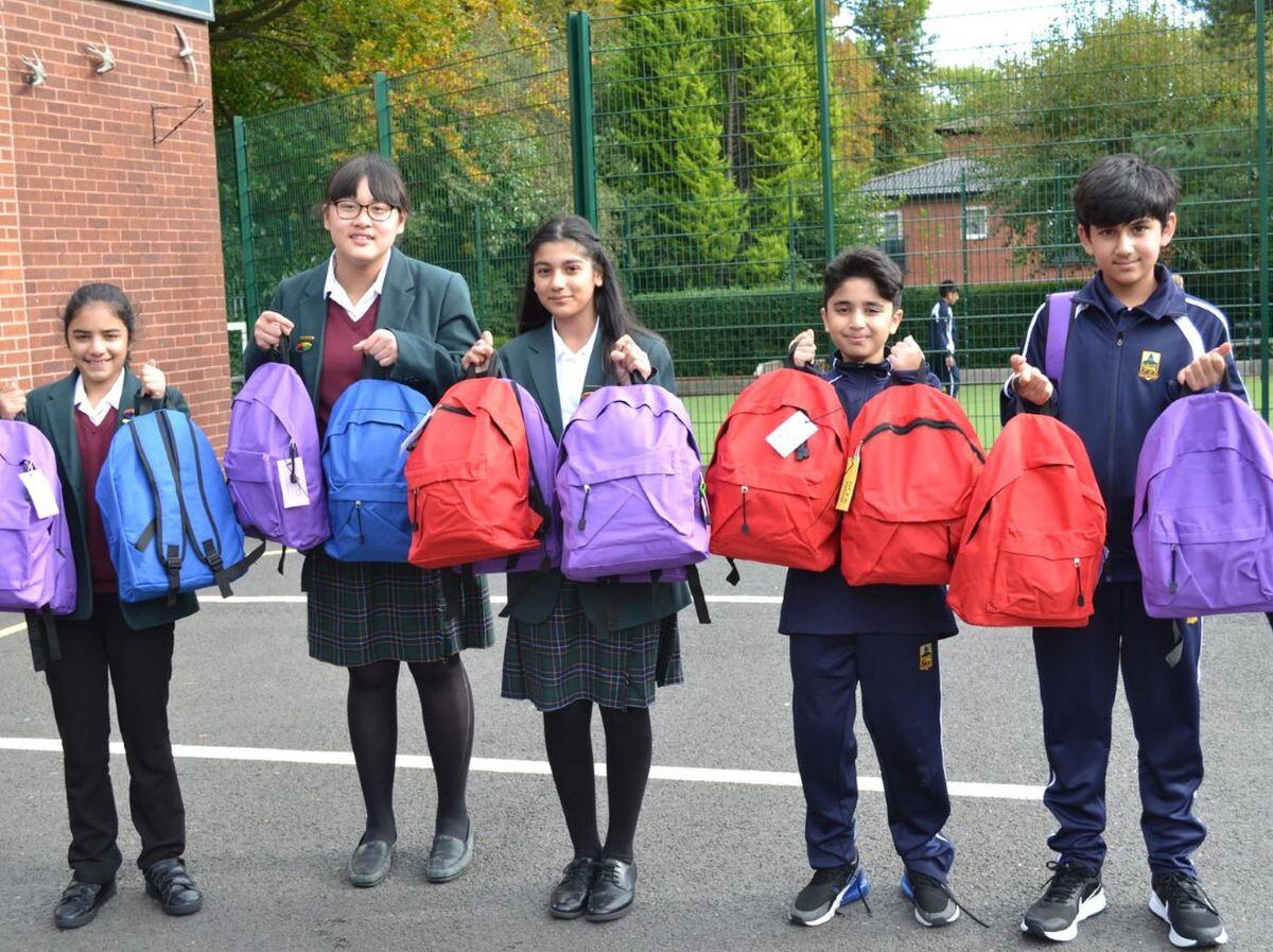 Hydesville Tower School students with their buddy bags which were handed to a women’s refuge in the area