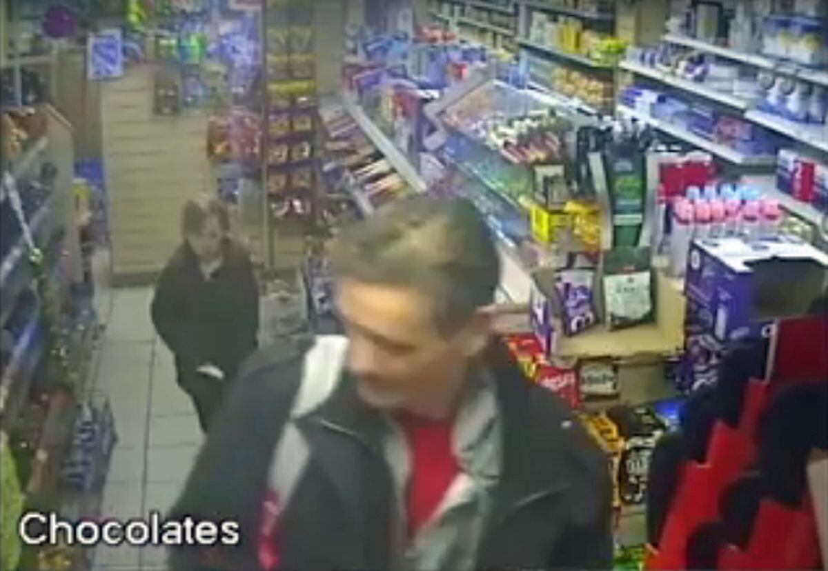 CCTV showed Mylee with her father in a shop hours before the murder