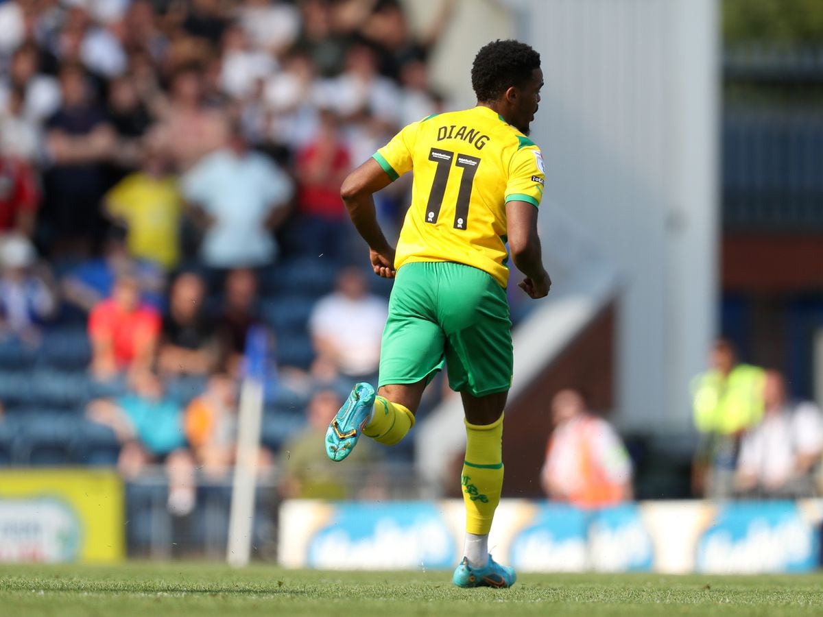 Grady Diangana of West Bromwich Albion celebrates after scoring a goal to make it 1-2 during the Sky Bet Championship between Blackburn Rovers and West Bromwich Albion at Ewood Park on August 14, 2022 in Blackburn, United Kingdom. (Photo by Adam Fradgley/West Bromwich Albion FC via Getty Images).