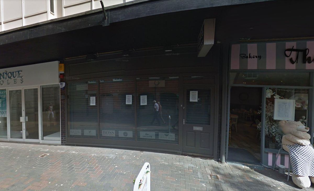 A Google Street View image of the shop unit in Stafford's Market Square that could become a micropub if plans are approved by Stafford Borough Council
