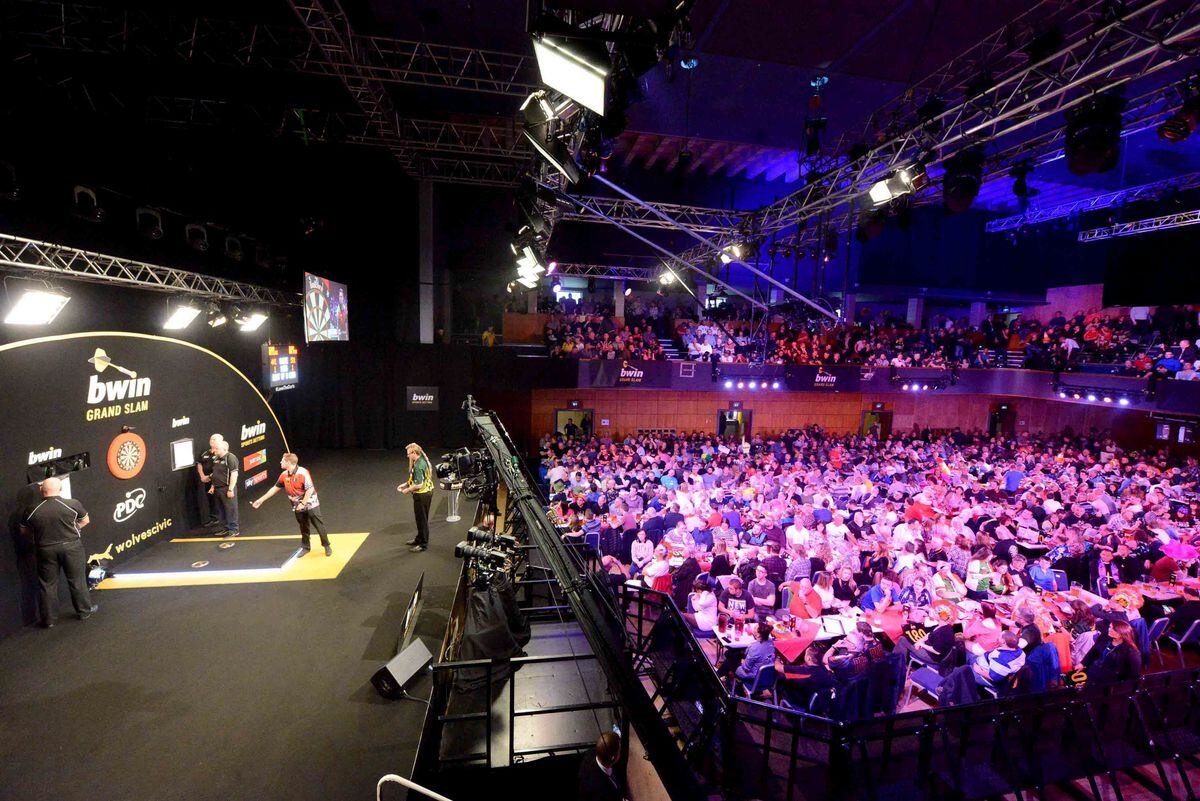 Inside the Civic during last year's Grand Slam of Darts