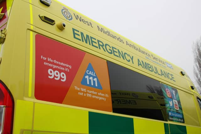 Credit: West Midlands Ambulance Service.