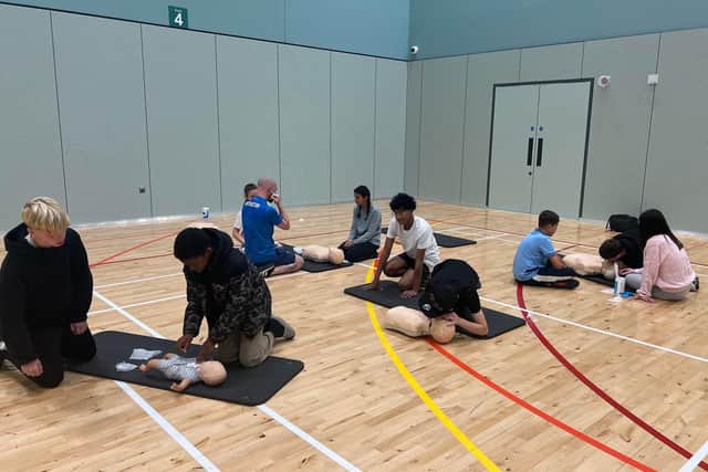 Pic show the young lifesavers during their classroom training
