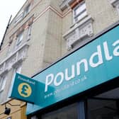 A Poundland store 