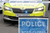Police said a van had been involved in a collision with an e-bike