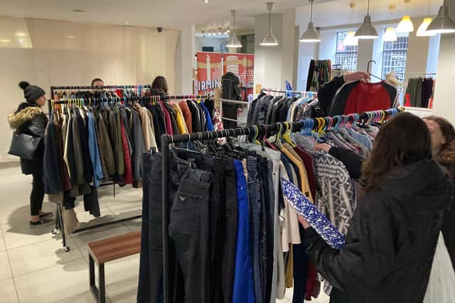 Shoppers at a previous SIFA Fireside vintage sale.