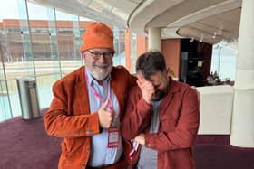 Journalist John Sweeney and Cllr Tromans
